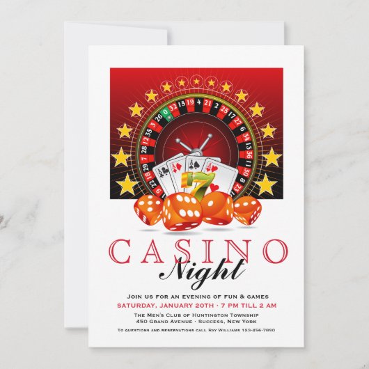 ゲームナイト招待状 招待状 (正面)