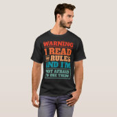 ゲームナイト読おもしろいIルールIゲームナイトホスト Tシャツ (正面フル)