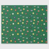 ゲームナイト バースデー ビリヤード プール シャーク ラッピングペーパー (フラット)