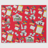ゲームナイト、ボードゲーム、および単語のパズル ラッピングペーパー (フラット)