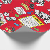 ゲームナイト、ボードゲーム、および単語のパズル ラッピングペーパー (角)