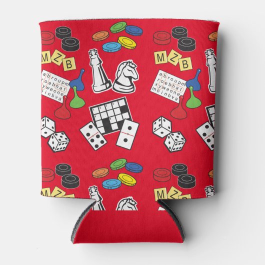 ゲームナイト、ボードゲーム、および単語のパズル 缶クーラー (正面)