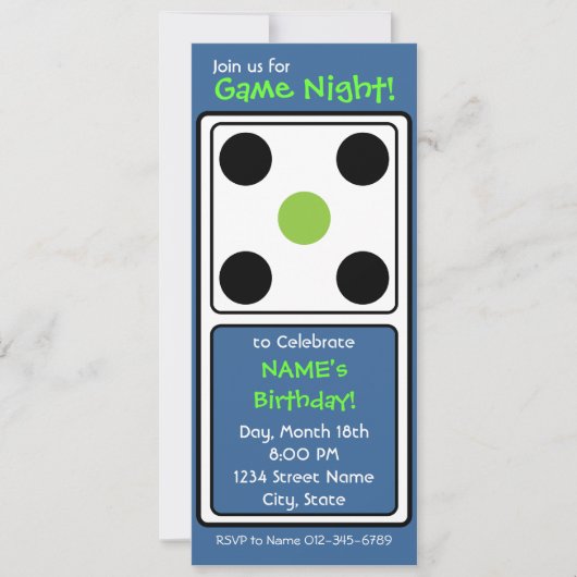 ゲームナイト！ 招待状 (正面)