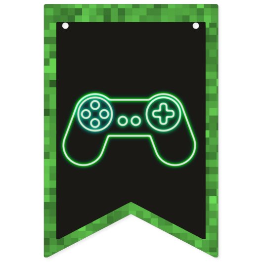 ゲームハッピーバースデーバナー バンティングフラッグ (第1の旗)