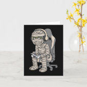 ゲームハロウィーンミイムゲーマー怖い男の子たち カード (黄色い花)