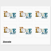 ゲームバレーボールのママLeopardの愛のために スクエアシール (シート)