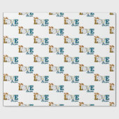 ゲームバレーボールのママLeopardの愛のために ラッピングペーパー (フラット)