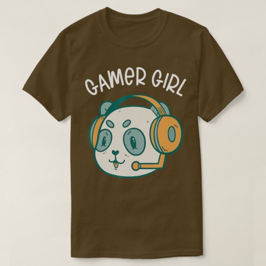 ゲームパンダビデオゲームプレーヤーコンピューターPCパンダL Tシャツ (デザイン正面)