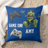 ゲームパーソナライズされたオンゲーマー クッション (ブランケット)