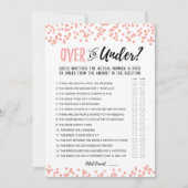 ゲームパーソナライズされたカードの上または下のブライダルシャワー 招待状 (正面)