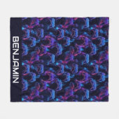 ゲームパーソナライズされたコントローラー少年 フリースブランケット (正面(横))