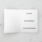 ゲームパーソナライズされた誕生日カード シーズンカード (内部)