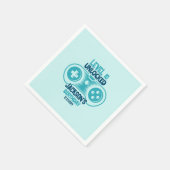 ゲームビデオゲームテーマゲーマーボーイバースデーパーティー スタンダードカクテルナプキン (角)