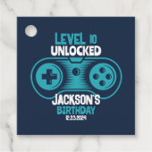 ゲームビデオゲームテーマゲーマーボーイバースデーパーティー フェイバータグ (正面)