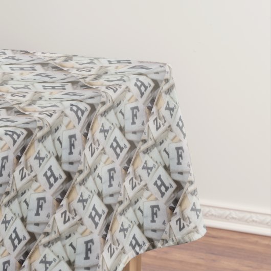 ゲームピース文字タイル写真アート テーブルクロス (インサイチュ)