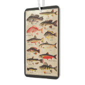 ゲームフィッシュヴィンテージアートワーク両面 カーエアーフレッシュナー (左)