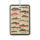 ゲームフィッシュヴィンテージアートワーク両面 カーエアーフレッシュナー (裏面)