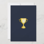 ゲームブルーキッズボーイズスポーツ10誕生日 招待状 (裏面)