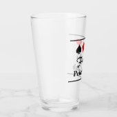 ゲームプパーソナライズされたレーヤー用のトランプのポーカーガラス タンブラーグラス (右)