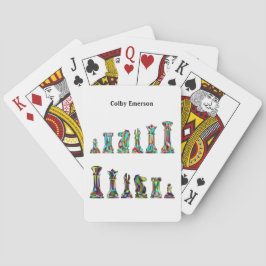 ゲームプレイヤー虹色チェス駒セット トランプ