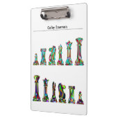 ゲームプレーヤーレインボーチェス駒カスタム文字 クリップボード (左)