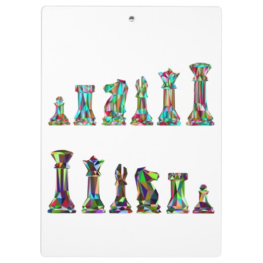 ゲームプレーヤーレインボーチェス駒カスタム文字 クリップボード (裏面)