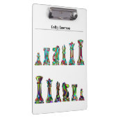 ゲームプレーヤーレインボーチェス駒カスタム文字 クリップボード (右)