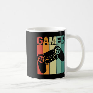 ゲームプレーヤーレトロゲーマーゲーミングゲーム中毒性ボーイガールメンズ コーヒーマグカップ