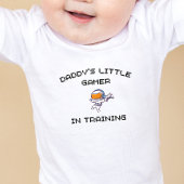 ゲームベビー – パパのトレーニングの小さなゲーマー ベビーボディスーツ