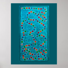 ゲームボードデザインエリアラグ ポスター