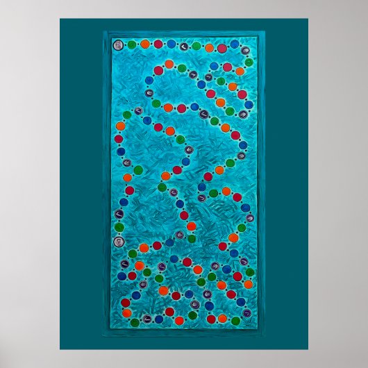 ゲームボードデザインエリアラグ ポスター (正面)