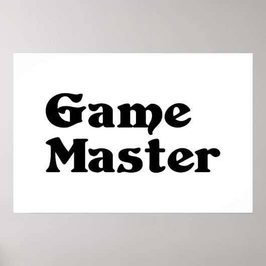 ゲームマスター ポスター (正面)