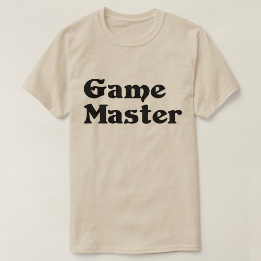 ゲームマスター Tシャツ (デザイン正面)