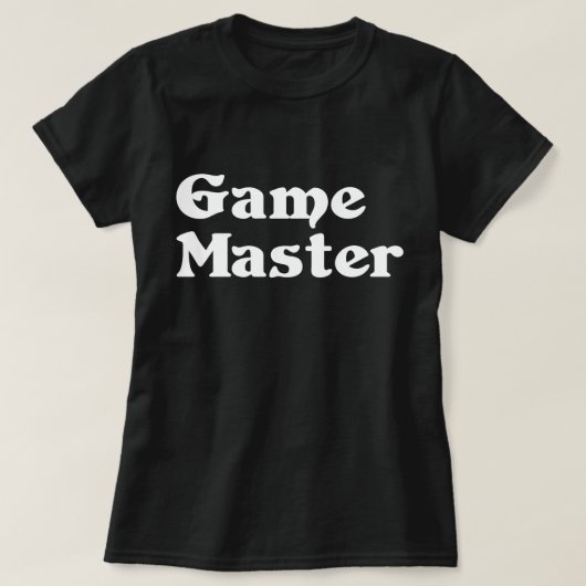 ゲームマスター Tシャツ (デザイン正面)