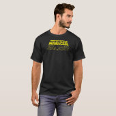 ゲームマネージャー宇宙の裏面 Tシャツ (正面フル)