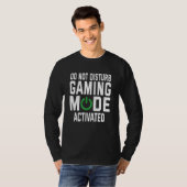 ゲームモードを乱さないアクティブ化されたビデオゲームPl Tシャツ (正面フル)