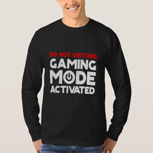 ゲームモードを有効にする Tシャツ (正面)