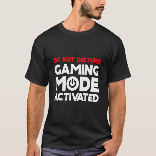 ゲームモードを有効にする Tシャツ (正面)