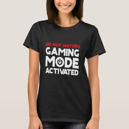 ゲームモードを有効にする Tシャツ (正面)
