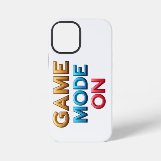 ゲームモードオンのスマホケース iPhoneケース (裏面)