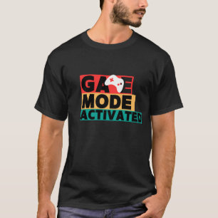 ゲームモード起動 ゲーマー コントローラー アート Tシャツ