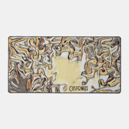 ゲームユニーク抽象芸術モダンニュートラルゲーマー デスクマット