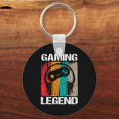 ゲームレジェンドゲーマービデオゲームヴィンテージギフトボーイズ キーホルダー (正面)