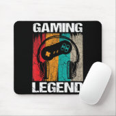ゲームレジェンドゲーマービデオゲームヴィンテージギフトボーイズ マウスパッド (マウス)