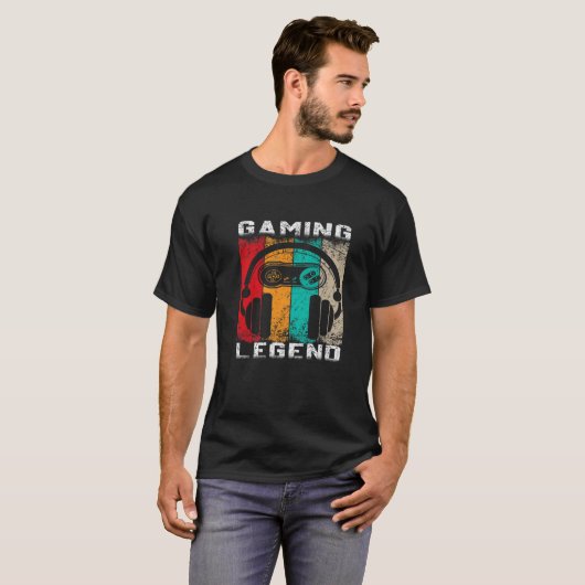 ゲームレジェンドPCゲーマーソンブラザーゲームのコン Tシャツ (正面フル)