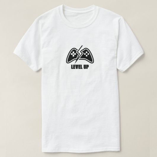 ゲームレベルを上げる Tシャツ (デザイン正面)