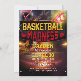 ゲームレベルアップゲーマー誕生日招待状 招待状