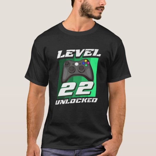 ゲームヴィンテージ22番目の誕生日ギフト22歳の男の子 Tシャツ (正面)