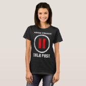 ゲーム一時停止トークファストコントローラゲームPcビデオG Tシャツ (正面フル)