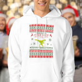 ゲーム一時停止恐竜レトロおもしろい醜いクリスマス パーカ